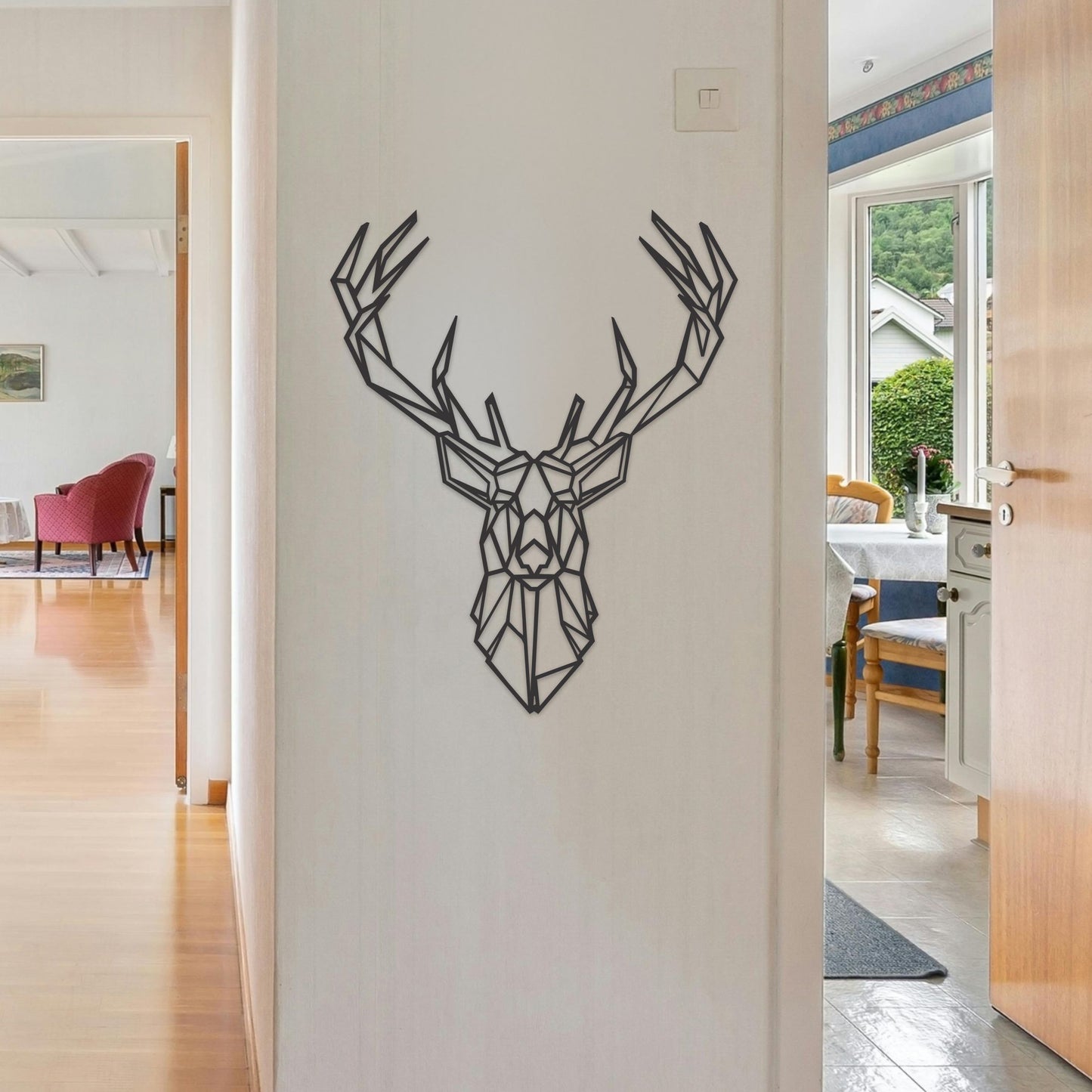 Zidna dekoracija Geometry Deer