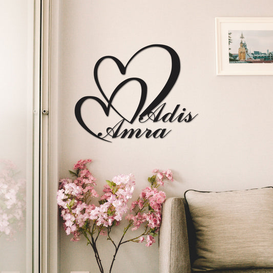 Zidna dekoracija Name Heart