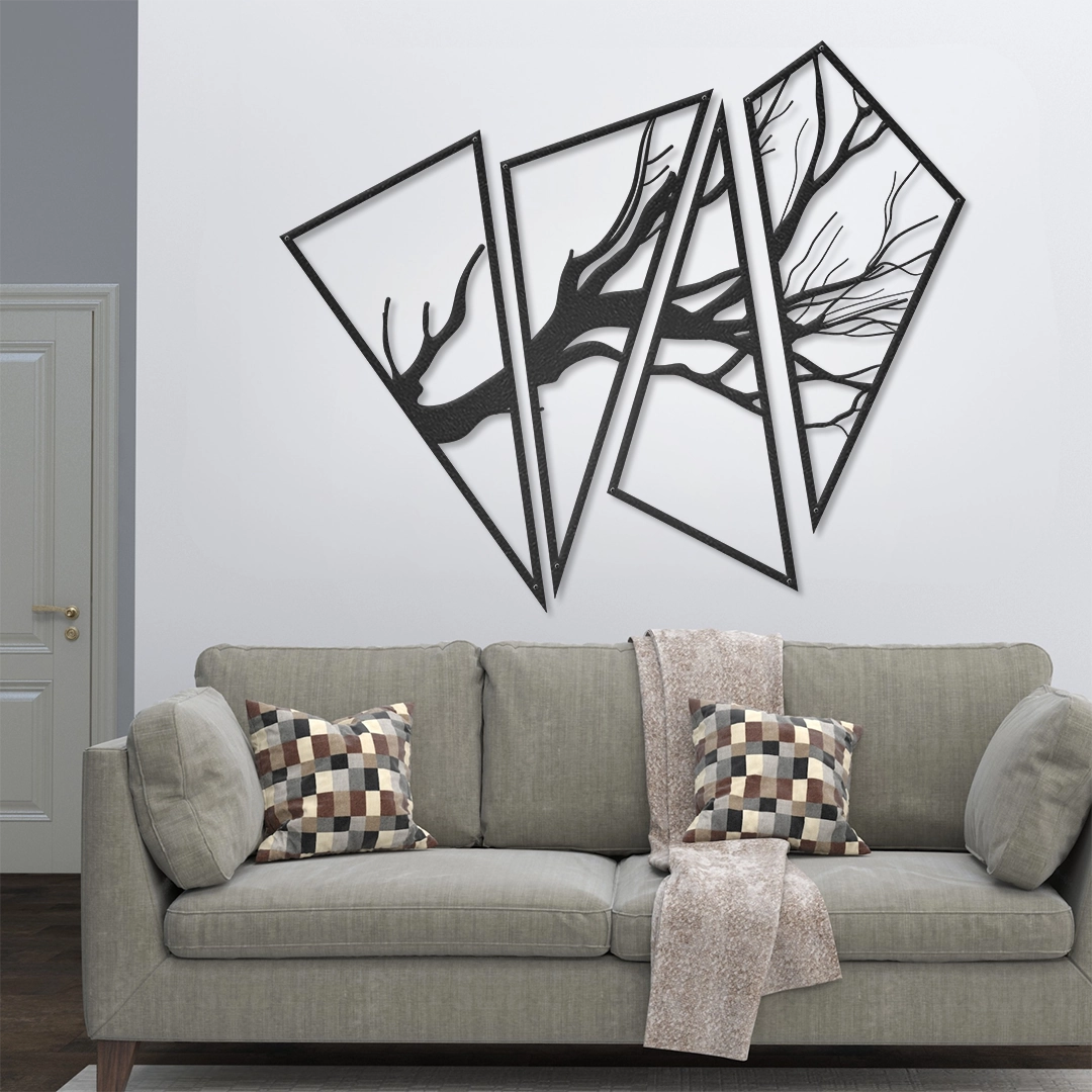 Zidna dekoracija Triangle Tree