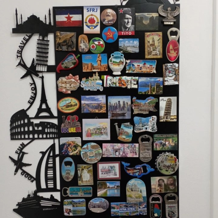 Metalna ploca za magnete vertikalna turizam putovanje