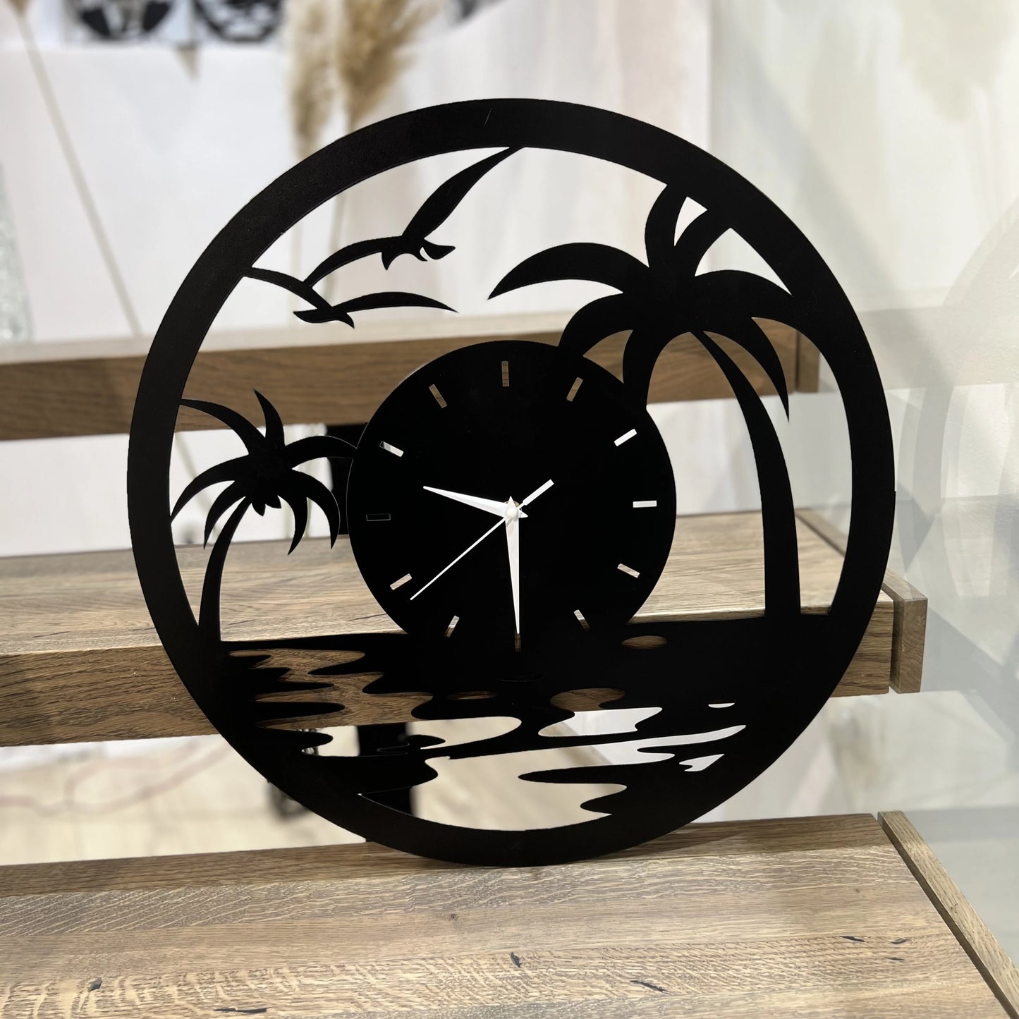 Zidni sat metalni palme