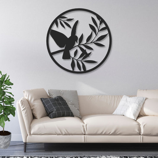 Zidna dekoracija Leaf Bird