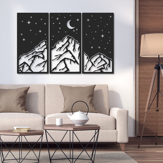 Zidna dekoracija Night Mountain