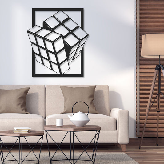 Zidna dekoracija Rubics Cube
