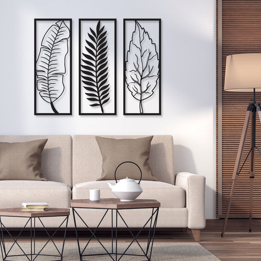 Zidna dekoracija Three Leaves