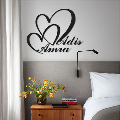 Zidna dekoracija Name Heart
