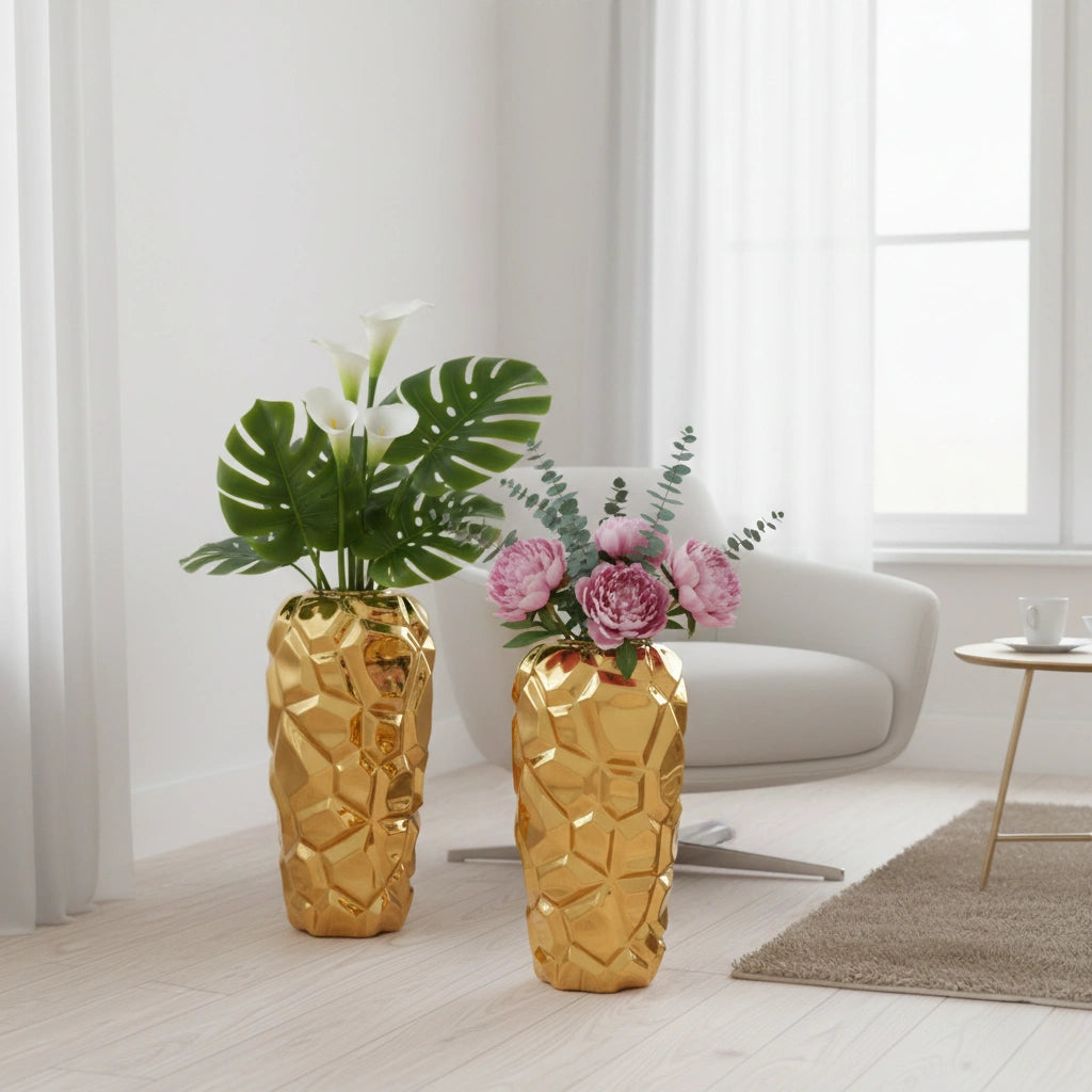 Dekorativne vazne Gold Duo Set