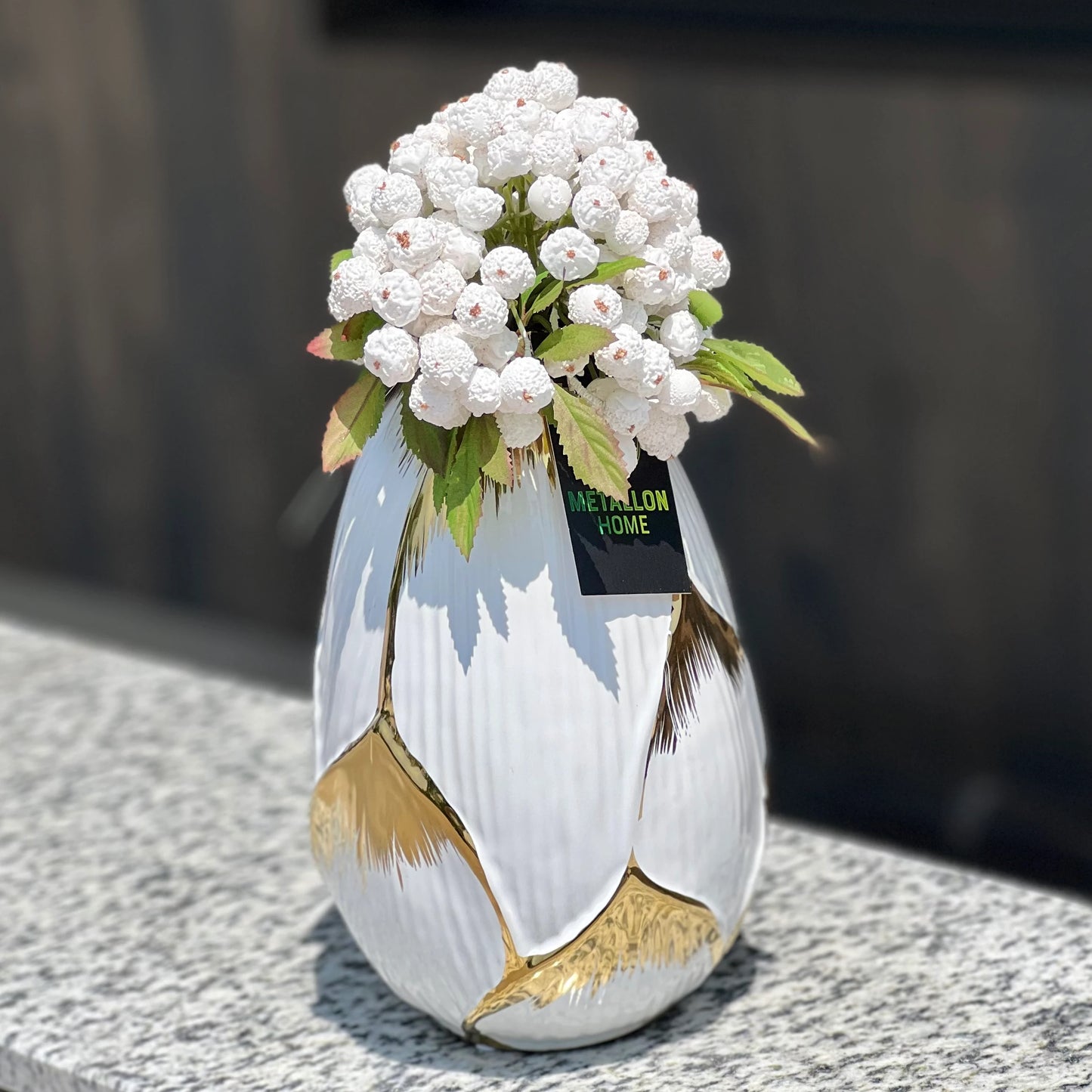 Dekorativna vazna Bianca Alta