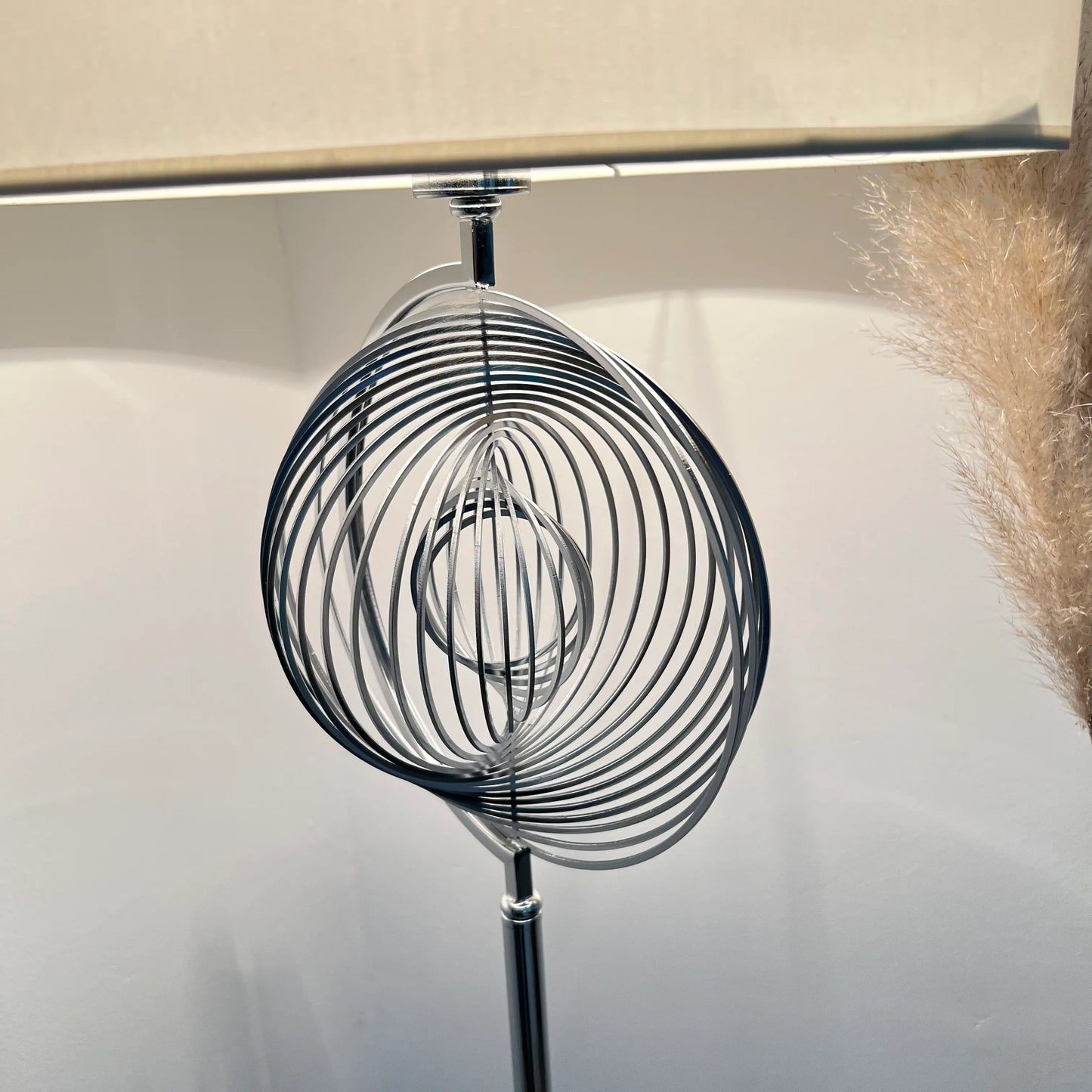 Podna lampa Luna Silver