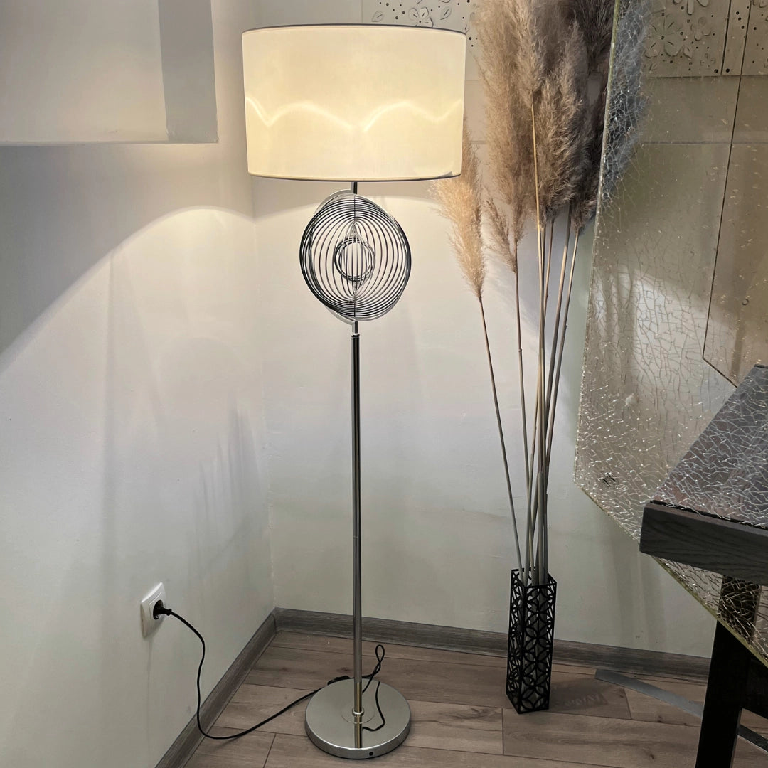 Podna lampa Luna Silver
