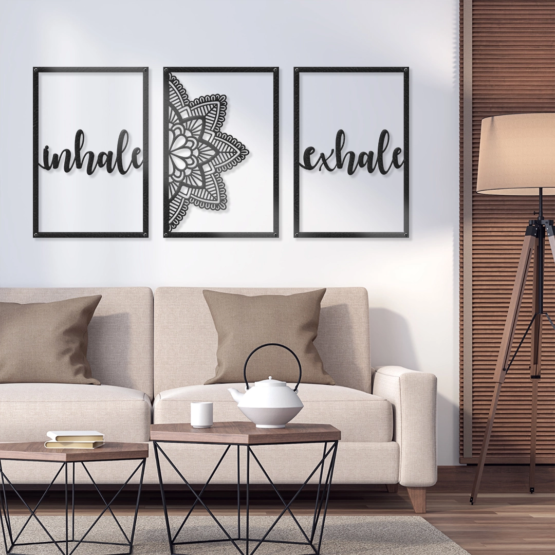 Zidna dekoracija Inhale Exhale