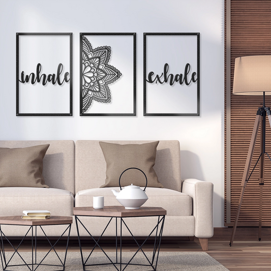 Zidna dekoracija Inhale Exhale