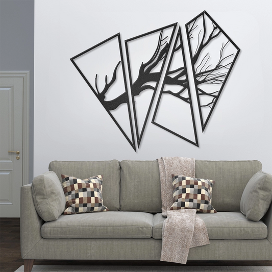 Zidna dekoracija Triangle Tree