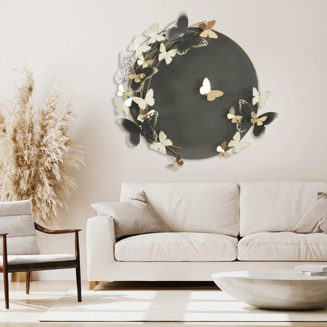 Zidna metalna dekoracija Butterflies