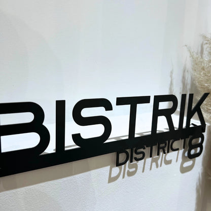 Metalni natpis adrese crna boja